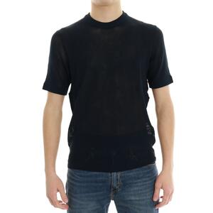 T-SHIRT IN MAGLIA BLU